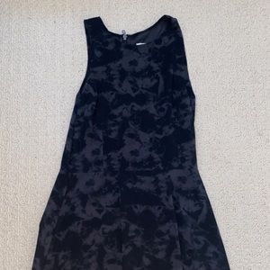 Black tie dye design dress